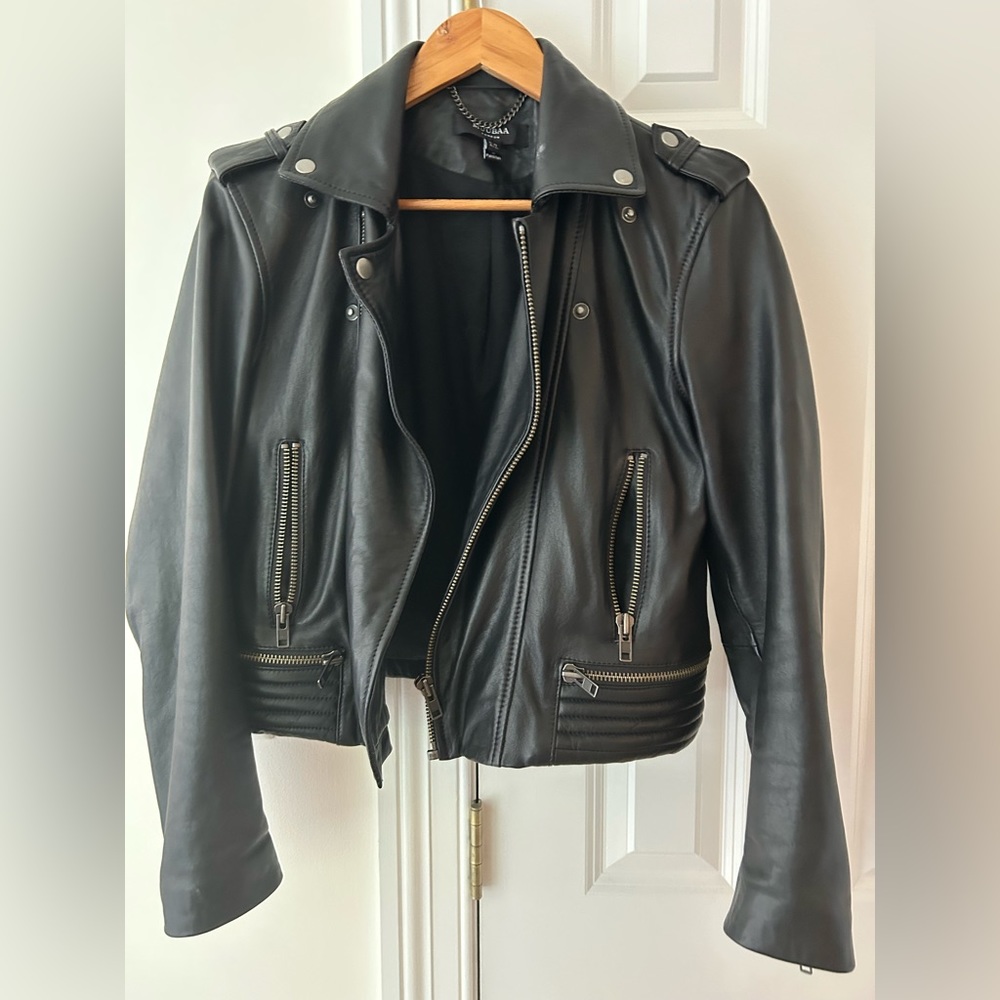 MUUBAA Leather Jacket BNWOT Size 6